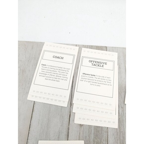 NFL-OPOLY Junior Game Replacement Cards Property Deeds And Gear Up - Picture 7 of 11